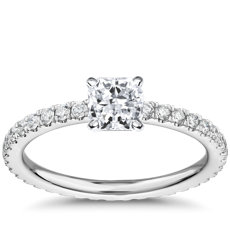 Diamond Eternity Engagement Ring in Platinum (0.45 ct. tw.)